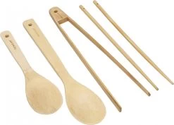 Kitchencraft Ustensiles De Cuisine 30 Cm Bamboe Naturel 4 Pièces