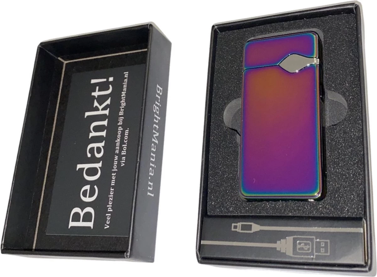 Briquet électrique K&L | Briquet Plasma Rechargeable Par USB | Résistant Au Vent Et Aux Tempêtes | Briquet Plasma | Multi Couleur – Image 4