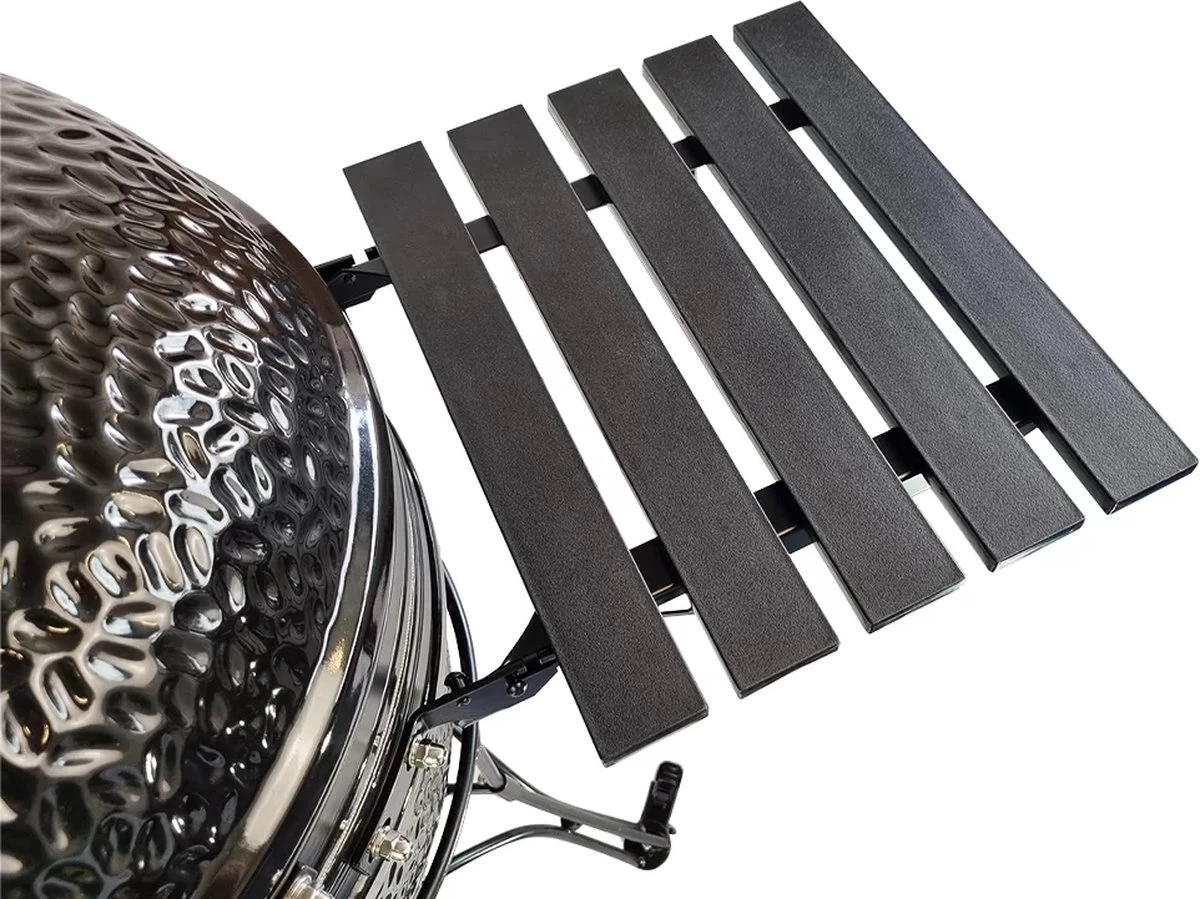 Obelix Kamado Large - 22 Pouces - Zwart - Avec Poseur De Plaque - Feutre En Fibre De Verre - Système D'ouverture / Fermeture - Precision Top-Vent – Image 11