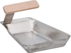 Poêle à Griller En Acier Inoxydable 25 X 16 Cm - Poêles à Barbecue - Accessoires Barbecue / Ustensiles De Cuisine