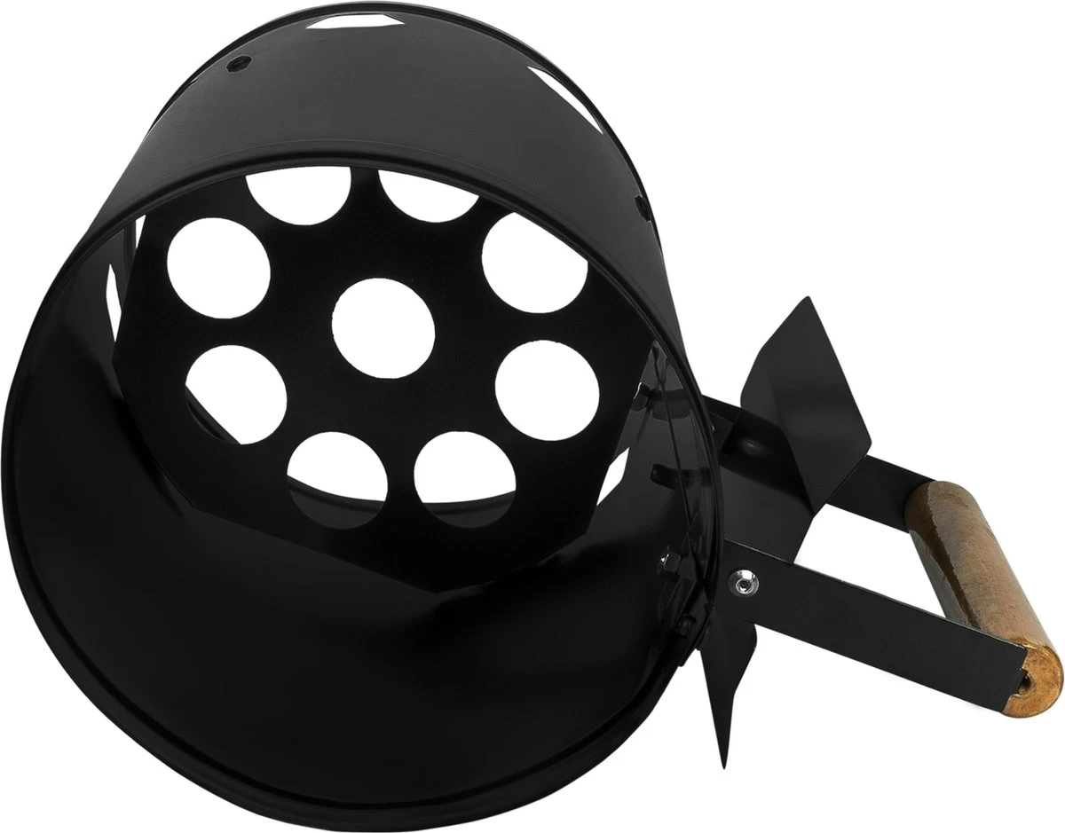 Krumble Charcoal Starter - Briquette Starter - BBQ Quick Starter - Fire Up The Barbecue - Briquette Starter - BBQ Starter - Barbecue - Accessoires De Barbecue - Métal - 17 X 27 X 27,5 Cm (LxlxH) - Zwart – Image 3
