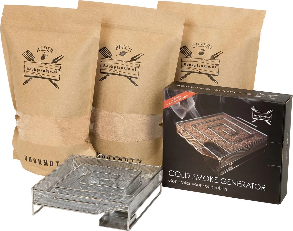 Ensemble Pour Fumage Copeaux De Fumage Et Générateur De Fumée Froide Colis Cadeau