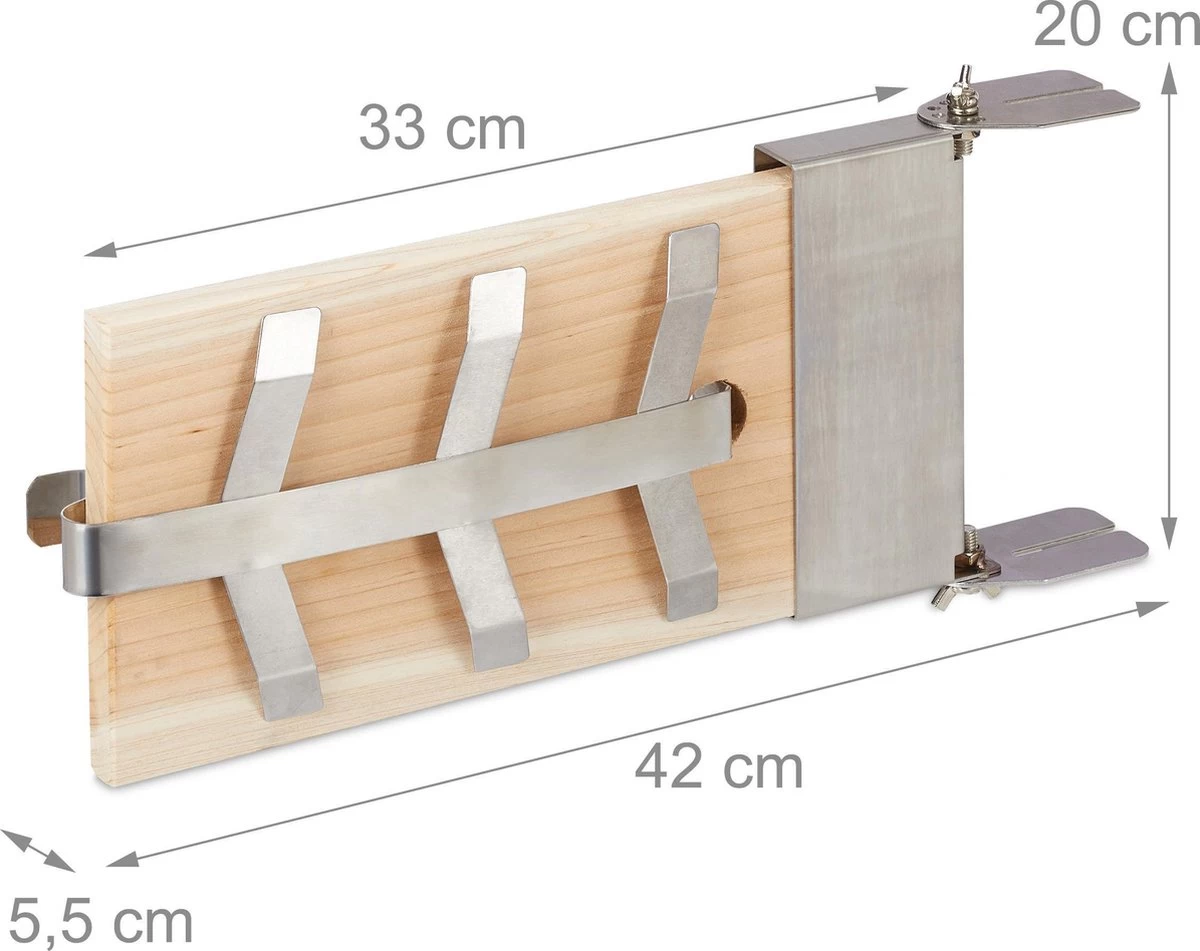 Relaxdays Smoker Board Bbq Saumon - Lot De 4 - Planche Finlandaise - Bois De Cèdre - Planche De Saumon - Nature – Image 9
