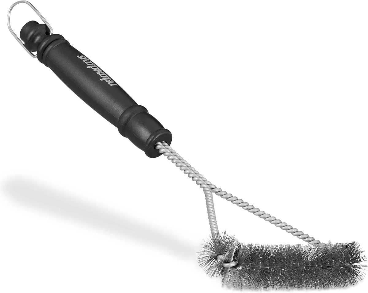 Relaxdays 3x Bbq Brush Triangle - Brosse Métallique - Brosse Métallique Brosse De Nettoyage Barbecue – Image 2