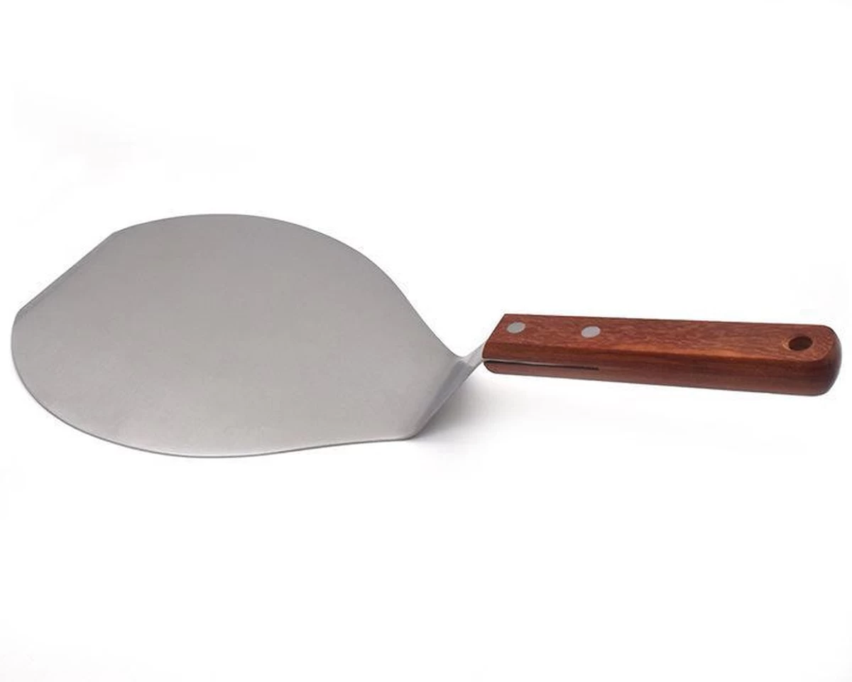 ForeverKitchen Pelle à Pizza Pour Four - Acier Inoxydable Avec Manche En Bois - Pelle à Pizza Petite - 16 Cm – Image 4
