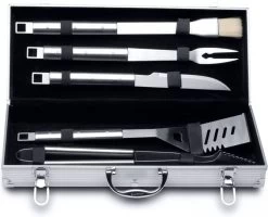 BergHOFF Ensemble De Barbecue Dans Un Coffret En Aluminium - Ensemble De 6 Pièces | Essentials