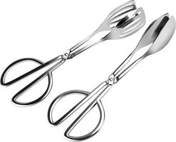 Lot De 2 Pinces à Nourriture En Acier Inoxydable BBQ Cuisine Outils De Service Pince à Biscuits Pince à Gâteau Accessoires De Vêtements Pour Bébé De Cuisine