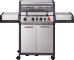 Barbecue à Gaz Enders Monroe Pro 4 SIK Turbo - Backburner- 153.5×58×118.5 Cm - 41 KG - Brûleur Infrarouge - Gaz - Barbecue