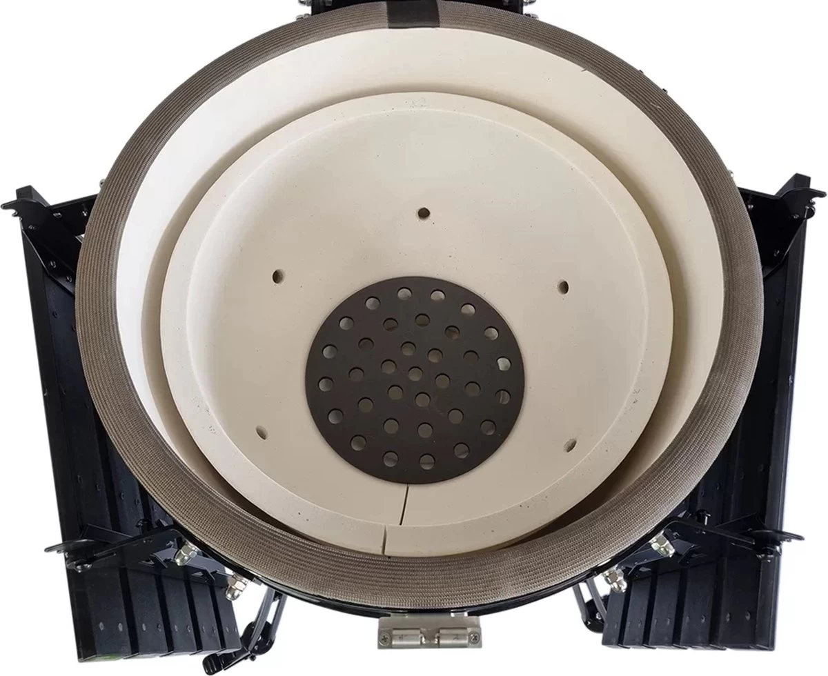 Obelix Kamado Large - 22 Pouces - Zwart - Avec Poseur De Plaque - Feutre En Fibre De Verre - Système D'ouverture / Fermeture - Precision Top-Vent – Image 5