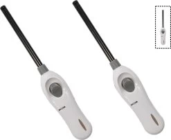 Briquet Avec Protection Enfant - Briquet Barbecue - Paquet De 2x Briquets BBQ Rechargeables| Une Qualité |Protection Enfant/Sécurité Enfant |2x Blanc| 26 Cm