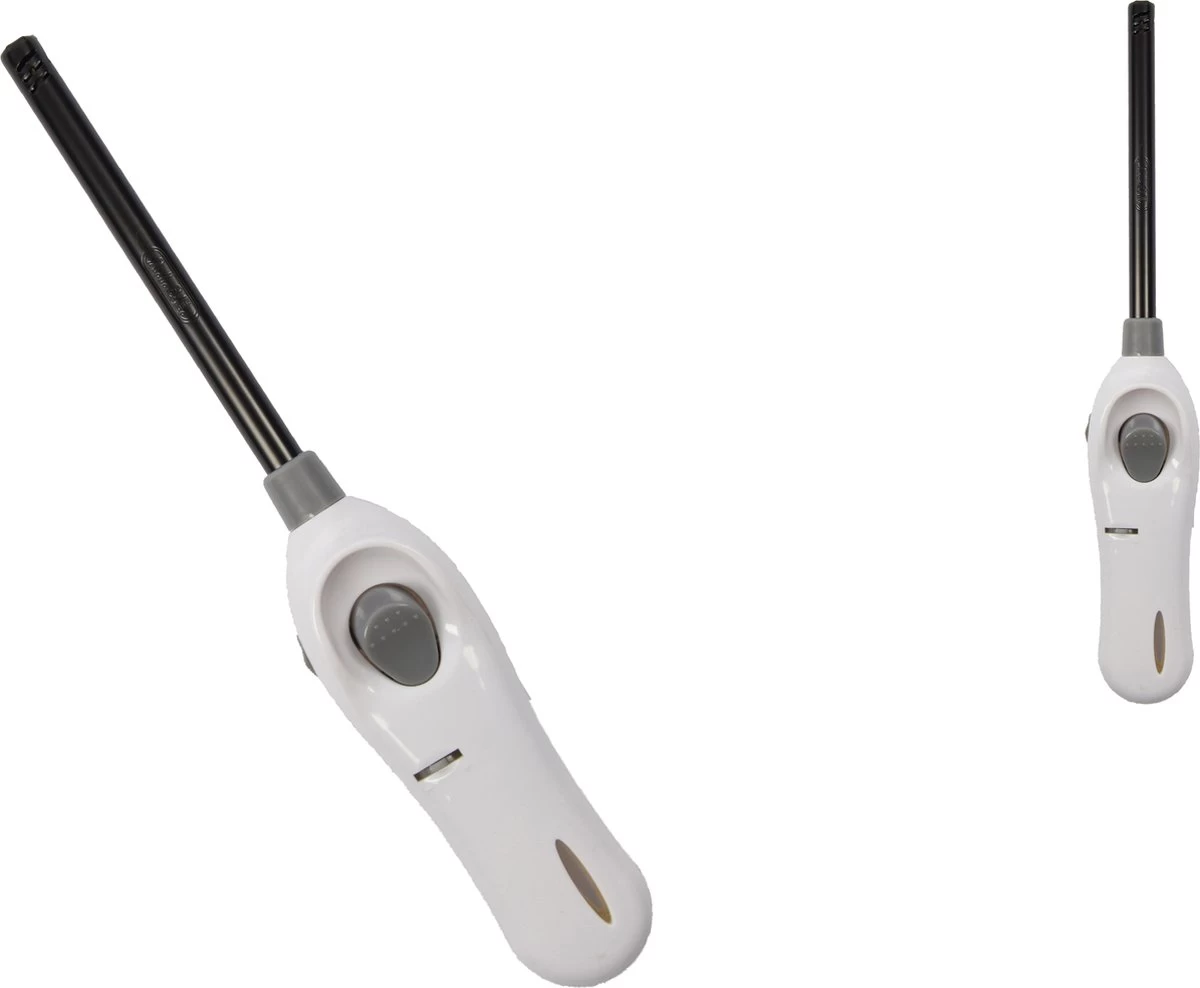 Briquet Avec Protection Enfant - Briquet Barbecue - Paquet De 2x Briquets BBQ Rechargeables| Une Qualité |Protection Enfant/Sécurité Enfant |2x Blanc| 26 Cm – Image 3