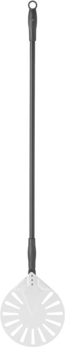 Pelle à Pizza En Acier Inoxydable Hendi Avec Poignée Coulissante - Perforée - Ronde Ø23x120cm