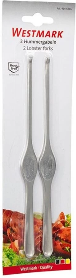 Crochet Westmark Lobster 18,5 X 1,7 X 0,4 Cm - 2 Pièces - Acier Inoxydable