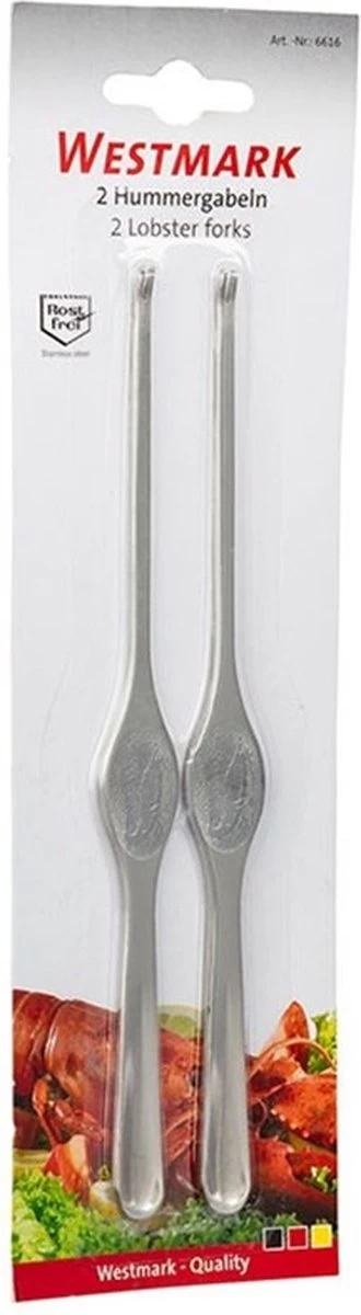 Crochet Westmark Lobster 18,5 X 1,7 X 0,4 Cm - 2 Pièces - Acier Inoxydable