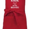 Mon Cadeau - Tablier De Luxe - 85 Ans - Et Je Cuisine Le Meilleur - Rouge