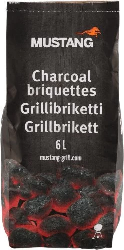 Briquettes De Charbon De Bois Mustang 2 Kg - Charbon De Bois De Bois - Briquettes - Briquettes Pour Barbecue - Bois Dur