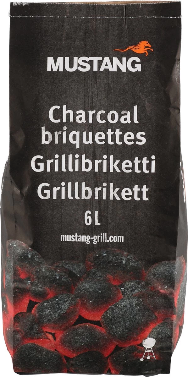 Briquettes De Charbon De Bois Mustang 2 Kg - Charbon De Bois De Bois - Briquettes - Briquettes Pour Barbecue - Bois Dur