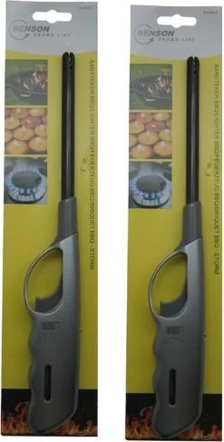 Benson 2x Briquets à Gaz / Barbecue / Cuisine / Bougies De 27 Cm. Qualité Robuste - Résistant Aux Tempêtes - Sécurité Enfants