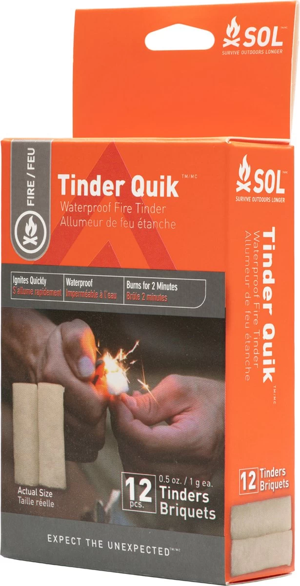 SOL Preppers Résistant à L'eau Tinder Quik Tinder Allume-feu Tinder Camp Fire Tinder Allume-feu – Image 2