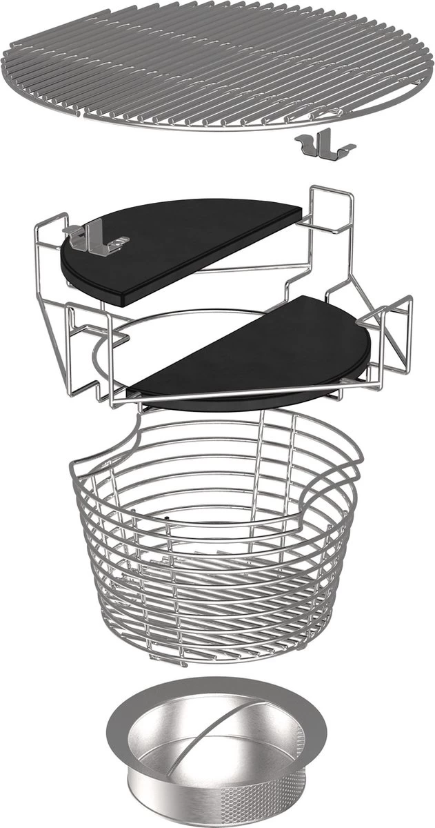 The Bastard Half Moon Stone Black Medium (1 Pcs) - Poseur De Plaque Demi-lune-déflecteur De Chaleur – Image 3