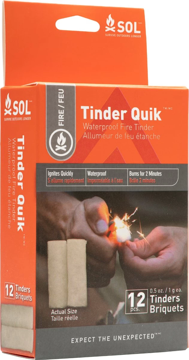 SOL Preppers Résistant à L'eau Tinder Quik Tinder Allume-feu Tinder Camp Fire Tinder Allume-feu