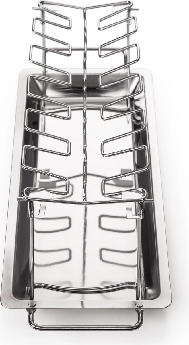 Grille De BBQ Blumtal - Grille De Cuisses De Poulet En Acier Inoxydable Robuste - Pour 12 Cuisses - Support De Grillade De Poulet - Passe Au Lave-vaisselle – Image 2