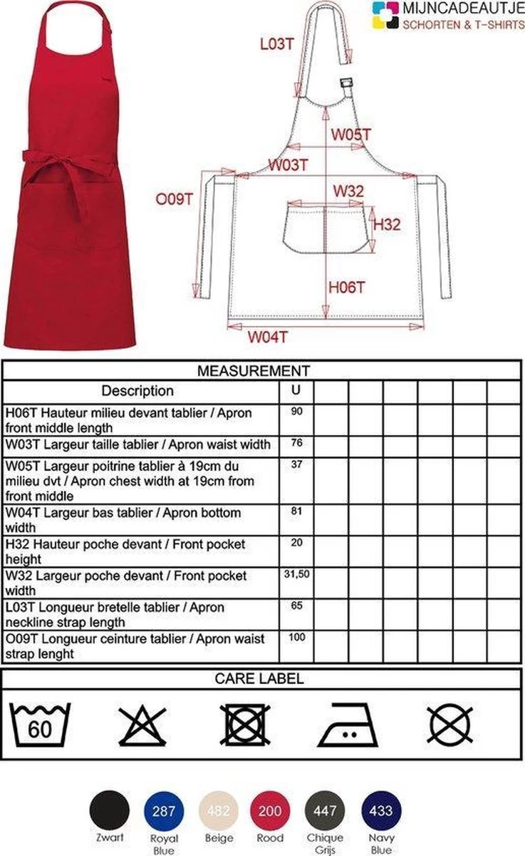 Tablier De Cuisine - Tablier BBQ - Oldtimer - Année 1962 - Rouge – Image 4