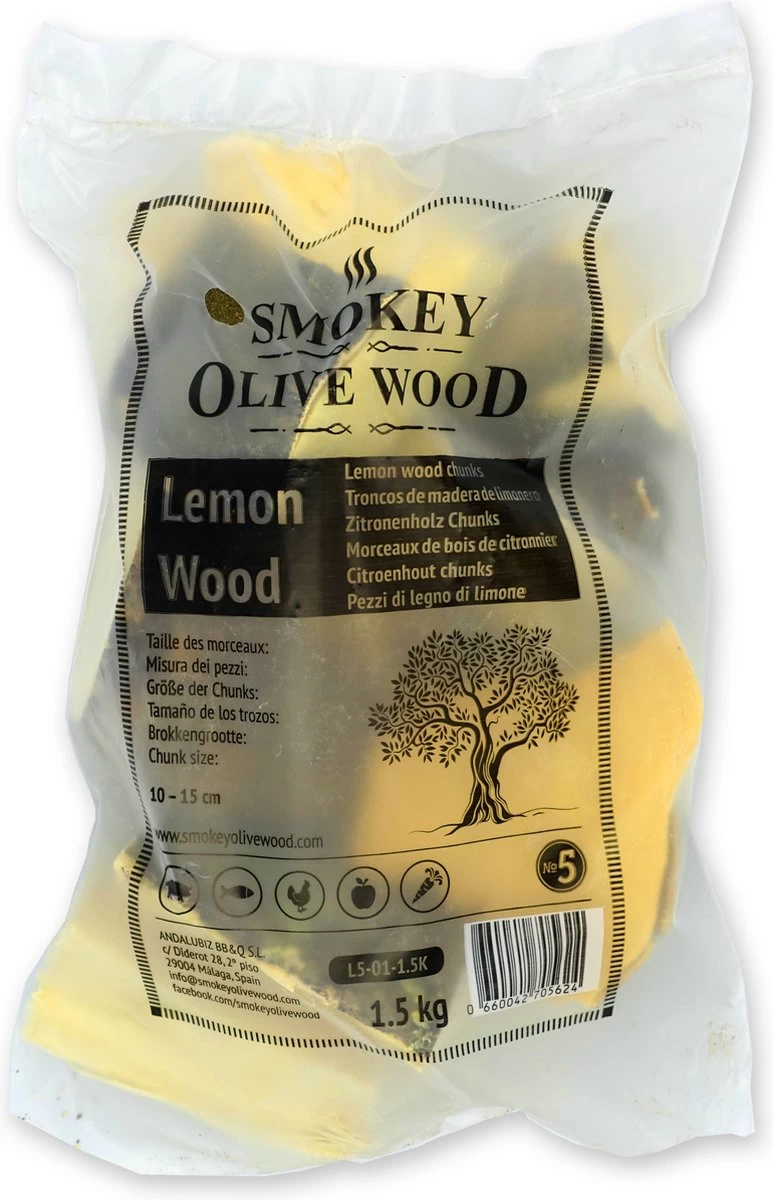 Smokey Olive Wood Fumé I Morceaux Fumés I Chêne Vert I 1,5KG