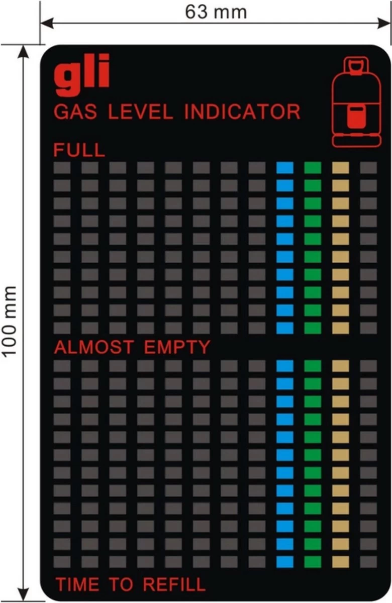 Autocollant De Compteur De Gaz Pour Le Niveau Des Bouteilles De Gaz / Propane Butane GPL / HaverCo – Image 3