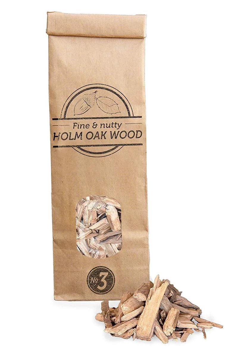 Smokey Olive Wood - 3X 500ml CHIPS À FUMER + 300ml Herbes De Feu, Bois D'Olivier- Bois De Citronnier - Chêne Vert, Farine Fumée Gros Copeaux ø 2CM - 3 CM – Image 5