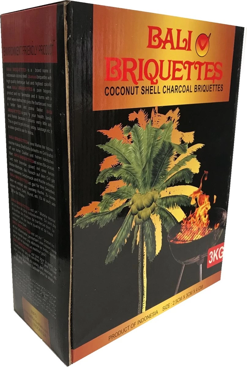 Bali Briquettes - Briquettes De Noix De Coco - Briquettes De Noix De Coco - Noix De Coco - Charbon De Bois - BBQ - 12 KG – Image 6