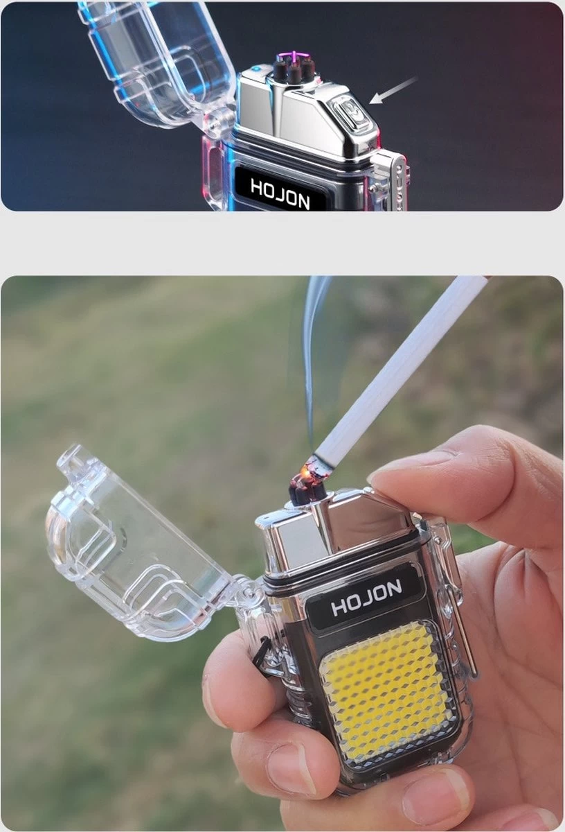 Briquet à Plasma électrique étanche Phaser® | Argent | Rechargeable USB | Étanchéité | Résistant Au Vent – Image 6