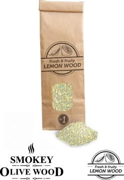 Smokey Olive Wood - Rookmot - 0 3 L LEMON WOOD - Farine Fumée Fine 0 1mm Dia
