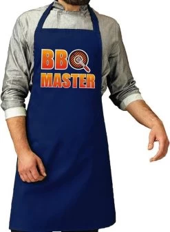 BBQ Master Tablier De Barbecue / Tablier De Cuisine Bleu Cobalt Pour Homme - Tabliers De Barbecue