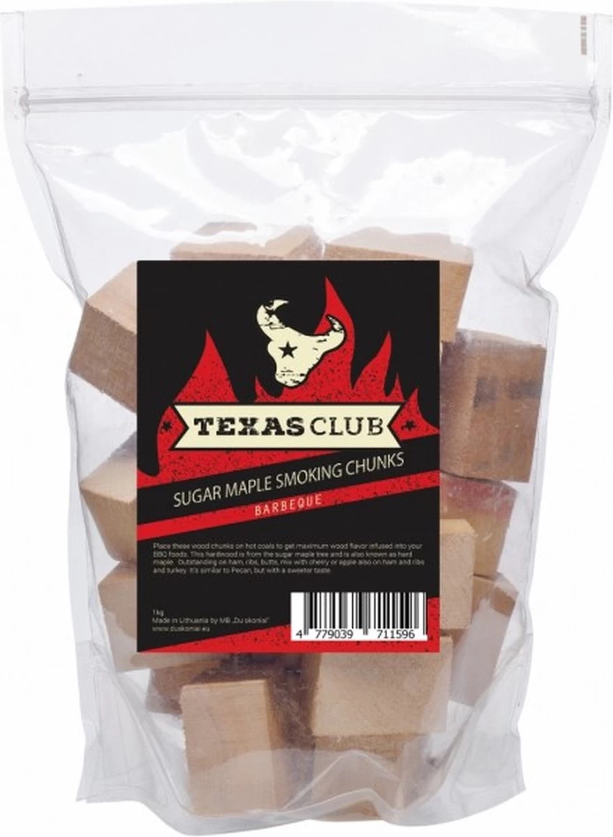 Kamado Bono Texas Club - Cubes De Fumée - Esdoorn à Sucre - 1 Kg