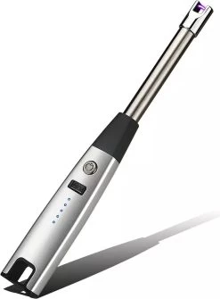 PLASMA - Briquet Plasma - Briquet Plasma USB Rechargeable - Briquet électrique - Briquet Arc - Wit