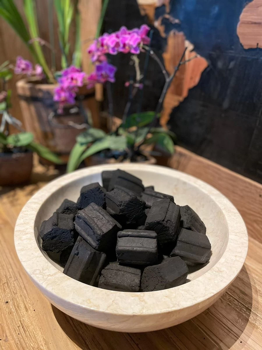 Briquettes De Noix De Coco 10 KG - Briquettes Hexagonales - Briquettes De Noix De Coco - BBQ – Image 5