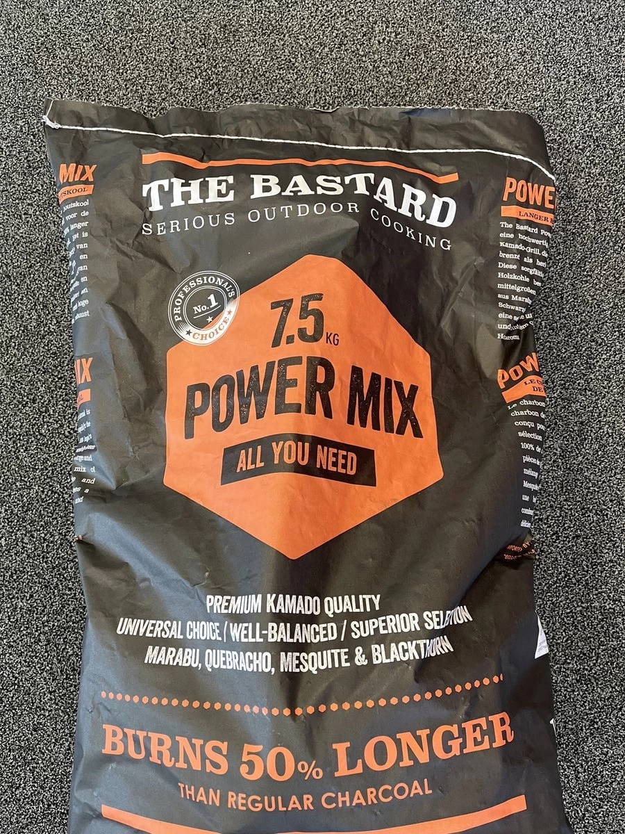 The Bastard Powermix 7,5 Kg Charbon De Bois, Marabu, Mesquite, Quebracho, Black Thorn