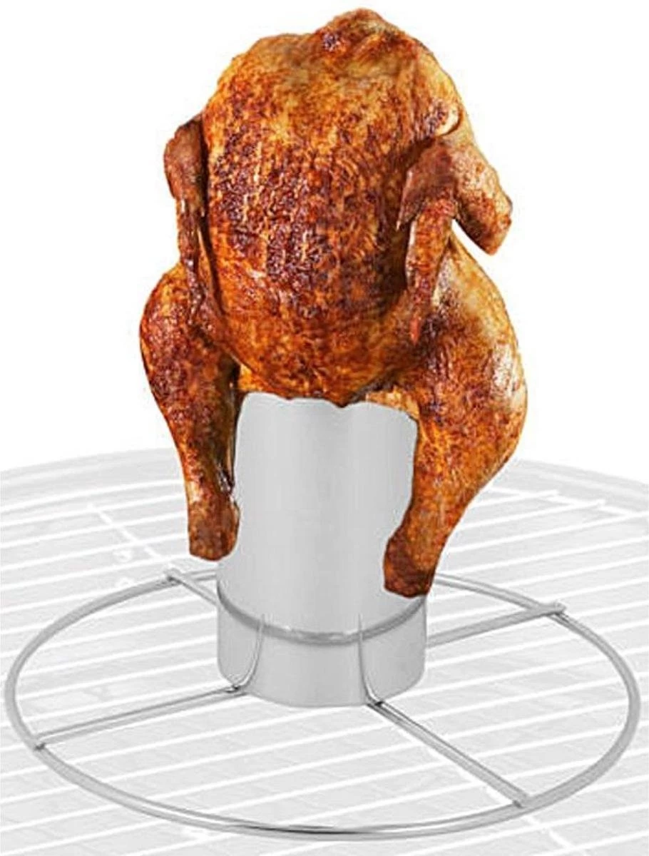 Porte-poulet BBQ ø 20x10cm Bol Liquide Pour Vapeur – Image 8