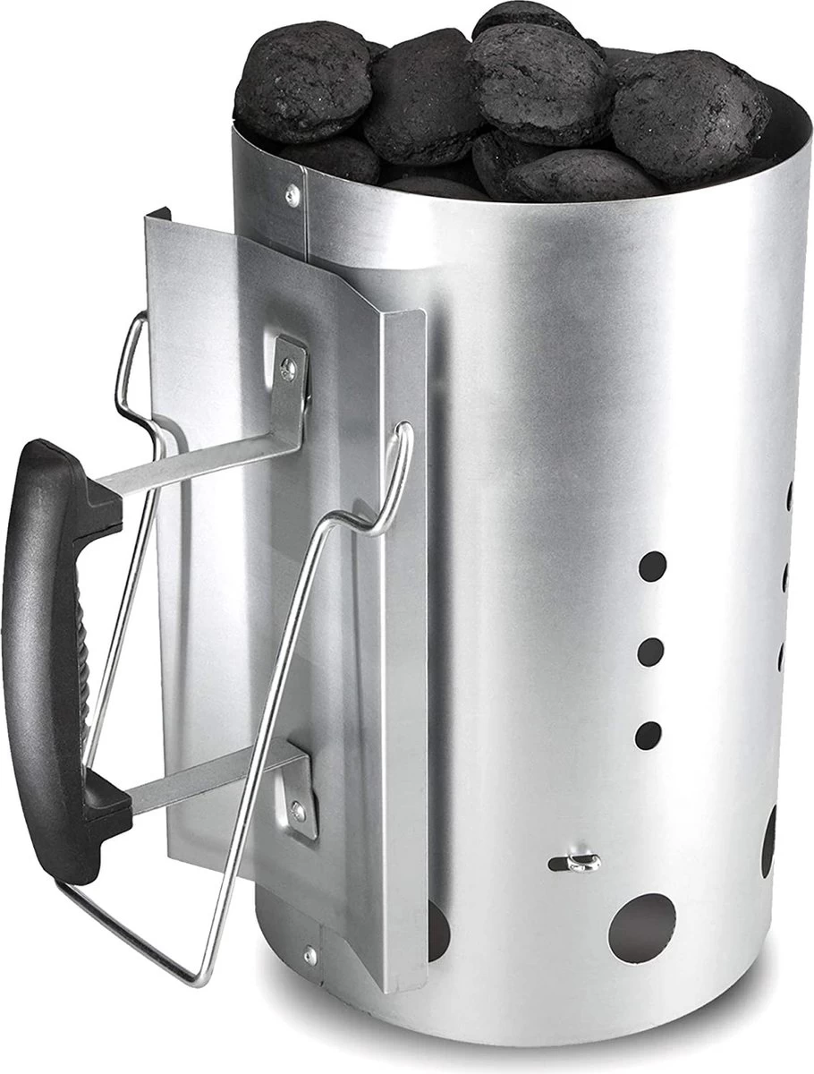 Allume-charbon LARGE - Allume-briquette Avec Poignée De Sécurité - Démarreur Rapide Pour Barbecue - Allume- Charbon De Bois Pour BBQ – Image 2