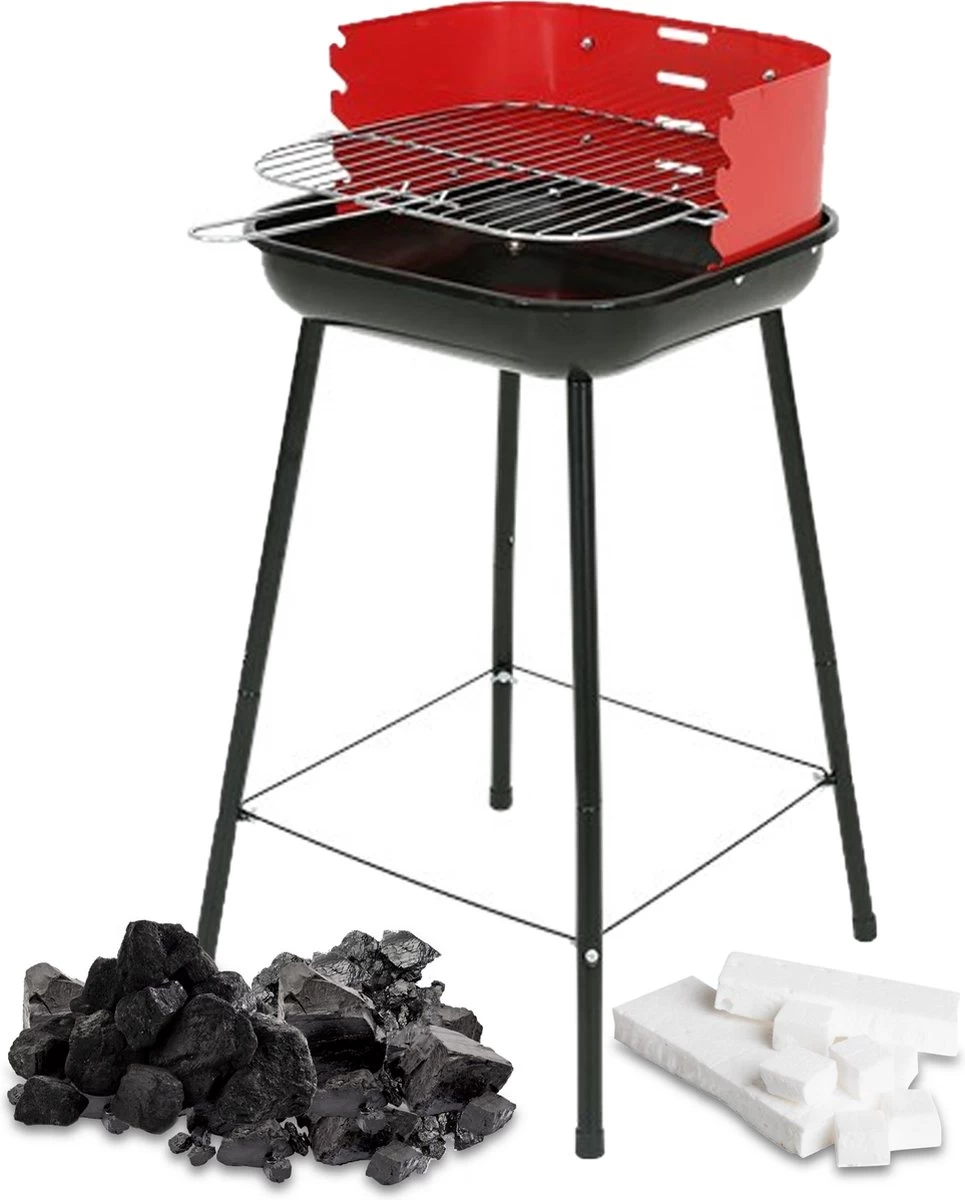 Inround - Barbercue Avec Briquettes De Charbon De Bois Et Allume-feu - BBQ