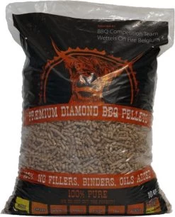 BBQr's PREMIUM DIAMAND CHERRY GRILL & BBQ PELLETS 10 Kg Pour Barbecue à Pellets, Fumoir Et Four à Pizza