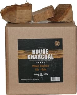 Morceaux De Bois à Fumer Chêne - Morceaux De Chêne à Fumer Du Bois - 2,5 Kg