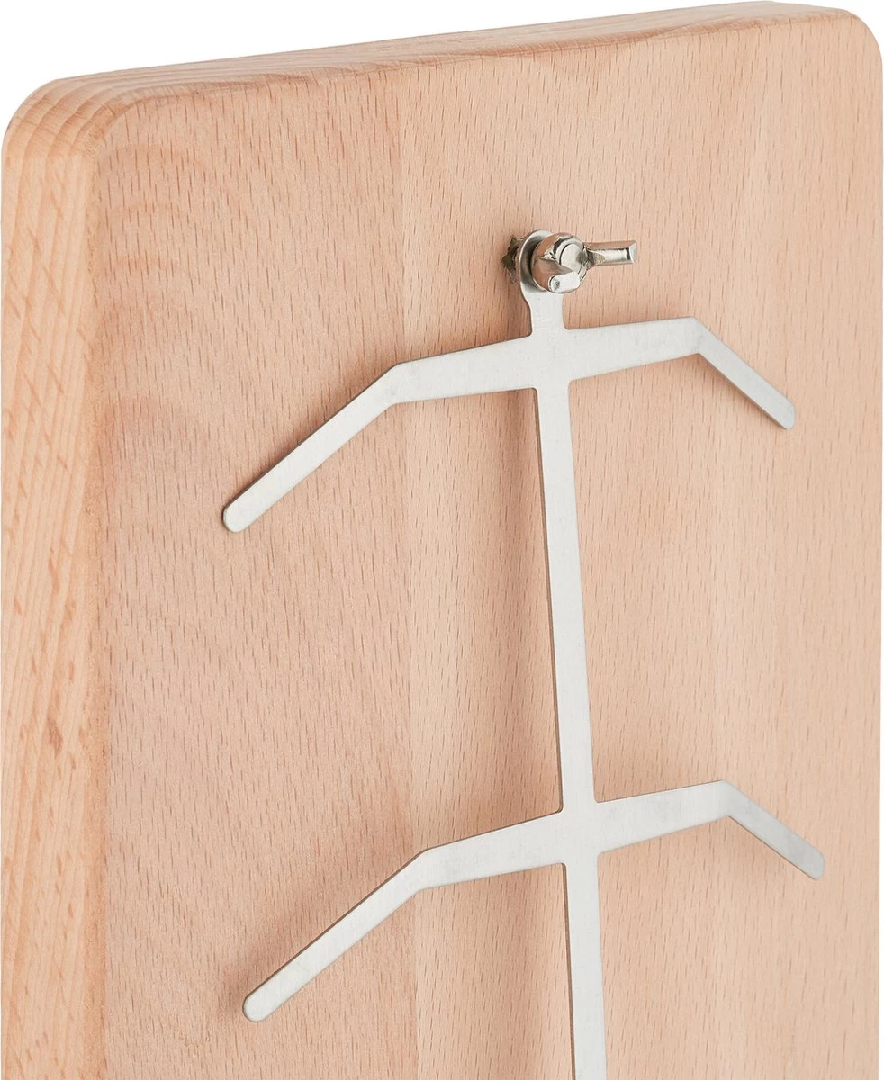 Relaxdays Planche à Fumer Barbecue Saumon - Avec Support - Planche à Saumon Finlandaise - Planche Barbecue - Bois De Hêtre – Image 4