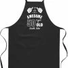 Awesome 50 Ans - Cadeau 50 Ans - Tablier De Cuisine Pouces - Coton - BBQ - Sarah - Abraham - Noir